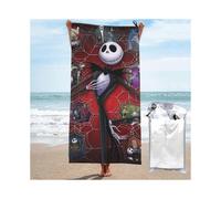 Nightmare Before Christmas Microfiber Beach Towel Oversized Lightweight Quick Dry Sand Free Large Towels #ksey