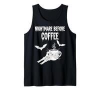 Nightmare Before Coffee Halloween Humor Camiseta sin Mangas