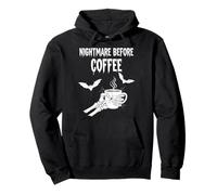 Nightmare Before Coffee Halloween Humor Sudadera con Capucha