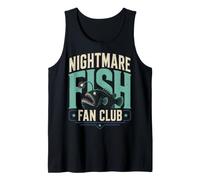 Nightmare Fish Fan Club Humor Deep Sea Nerd Quote Camiseta sin Mangas