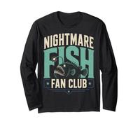Nightmare Fish Fan Club Humor Deep Sea Nerd Quote Manga Larga