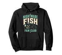 Nightmare Fish Fan Club Humor Deep Sea Nerd Quote Sudadera con Capucha