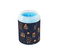 Nightmare Houses Darkness - Kit de limpieza de pies de perro portátil de silicona suave para perros pequeños y medianos