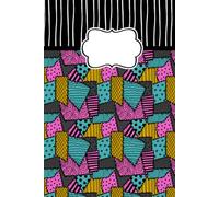 Nightmare Stripes and Ragdoll Patchwork Notebook: 6 x 9 Lined Journal | 110 College Ruled Pages | Halloween Writing Notebook for School, Work & Everyday Notes