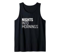 Nights Into Mornings - Edición Club Nightlife - Blanco Camiseta sin Mangas