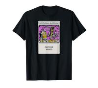 Nights Owl Gamer Nocturnal Bloodline Caffeine Maxed Camiseta