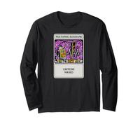 Nights Owl Gamer Nocturnal Bloodline Caffeine Maxed Manga Larga