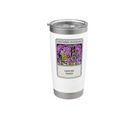 Nights Owl Gamer Nocturnal Bloodline Caffeine Maxed Vaso térmico de acero inoxidable de doble pared