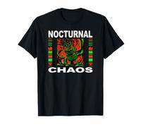 Nights Owl Gamer Nocturnal Chaos Coffee Lover Camiseta