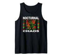 Nights Owl Gamer Nocturnal Chaos Coffee Lover Camiseta sin Mangas