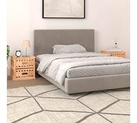 Nightstands Set of 2 Solid Walnut Wood 34x34x34 cm with Glass Top and 2 Drawers, Elegant Bedside Tables for Bedroom or Living Room, Modern End Tables with Storage Space