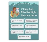 Nighttime Hair Protection Poster for Salon Retail Areas