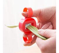 Nigoz - Cortador de alambre multifunción para frijoles creativos, pelador de judías verdes, cortador de lentejas, utensilios de cocina, suministros de cocina, 1 unidad, color rojo, exquisita artesanía