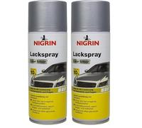 Nigrin 74110 Laca Aerosol Plata 400 ml (Paquete de 2)