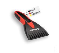 Nigrin Rascador de Hielo para Coche, para Invierno, Mango ergonómico Suave, Dientes para Romper el Hielo, Color Negro y Rojo, 1 Unidad