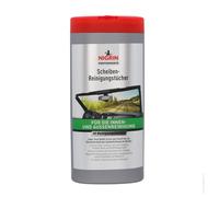 NIGRIN Toallitas de limpieza de cristales para limpieza interior y exterior, limpia sin rayas ni rayas, toallitas siempre frescas y húmedas, color blanco, 30 toallitas