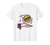 Nigromancia Nigromante Hago Amigos Camiseta gráfica económica, Hombre, Blanco, M