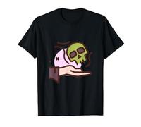Nigromancia Nigromante Hago Amigos Camiseta gráfica económica, Hombre, Negro, L