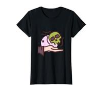Nigromancia Nigromante Hago Amigos Camiseta gráfica económica, Mujer, Negro, XL