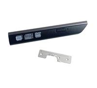 NIGUDEYANG Cubierta de bisel de repuesto para unidad óptica de DVD ODD, panel frontal y soporte de metal trasero, apto para HP ProBook 6360b 6360t Series