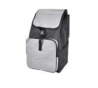 NihaoWXM Bolsa de Repuesto para Compras Bolsa de repuesto for carrito compras plegable, pequeño, tracción manual, bolsa tela resistente, uso especial for el hogar(Black and gray)