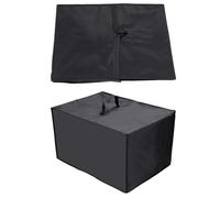 NihaoWXM Cubierta A Prueba De Polvo De Microondas Microwave Covers Black Oven Waterproof Dust Cover with Handle