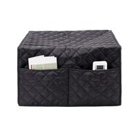 NihaoWXM Cubierta A Prueba De Polvo De Microondas Microwave Covers Bread Machines Easy Clean Oven Dust Cover(Black)