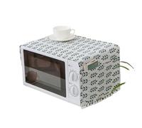 NihaoWXM Cubierta A Prueba De Polvo De Microondas Microwave Dust Cover Green Floral Oven Multi-Functional Dustproof