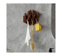 NihaoWXM Gancho De Piano Walnut Colored Solid Wood Coat Rack Wall Mounted Clothes Hats Hanger Piano Key Door Entrance Hall Hanging Hook Storage(3 Hooks 17.5cm)