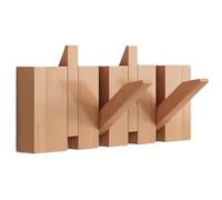 NihaoWXM Gancho De Piano Walnut Hooks Wall Mounted Coat Rack Piano Key Hangers Natural Solid Wood Fabric Clothes(Bronze,4 Hooks)