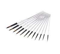 NihaoWXM Juego De Pinceles para Pintar Juego de 12 Pinceles de Nailon con Mango de Madera for Pintar Acuarela, for Aprender a Pintar al óleo y acrílico, Suministros for Arte Brochas Pintura(3)