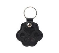 NihaoWXM Llavero Coche 1/2/5PCS Memorial Dog Cat Hair Storage Key Chain Container Paw Shaped Keyring Portable Handmade Keychains Accessories(Black)