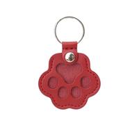 NihaoWXM Llavero Coche 1/2/5PCS Memorial Dog Cat Hair Storage Key Chain Container Paw Shaped Keyring Portable Handmade Keychains Accessories(Red)