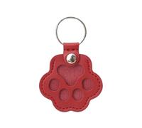 NihaoWXM Llavero Coche 5pcs Cat Paw Shaped Pet Hair Catcher Keychain Portable Leather Keyring Fur Remover Storage Tool(Red-1pc)