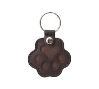 NihaoWXM Llavero Coche 5pcs Cute Leather Portable Pendant Keyrings Cat Paw Pet Hair Holder Keychains For Animal Lovers Accessories Wholesale Key Chains(Brown)
