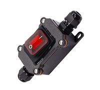 Nihcora 1 interruptor en línea impermeable de 12 V CC 20 A interruptor impermeable de alta corriente
