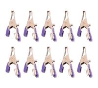 Nihcora 10 de Pinza de Cocodrilo ECG/EKG Reutilizables para Animales, Mascotas, Perros, Gatos y Veterinarios, Utilizados para Fijar Cables