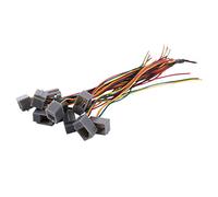 Nihcora 10 pzs 616E 4P4C RJ9 Hembra Adaptador de Conector de telefono con 4 almbres 8cm