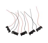 Nihcora 5 unidades de 23 A A23 12 V para almacenamiento de batería, soporte de clip con alambre