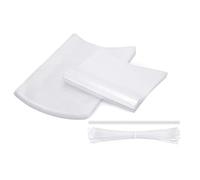 Nihcora Bolsas termorretráctiles para aves de corral, 100 unidades, transparentes, térmicas, congeladores, para pollos, conejos, almacenamiento de alimentos para pavo, pollos, conejos