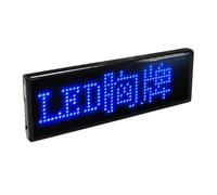 Nihcora digital LED multilingüe recargable por USB, programable, texto, nombre, placa, desplazamiento, módulo de señal A