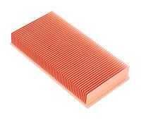 Nihcora Disipador de de Cobre Puro 100X50X15Mm Radiador de Disipador de de Aleta de Biselado para Chip de RAM ElectróNico LED VGA Enfriador de RefrigeracióN