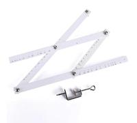 Nihcora Escala Excelente Regla Plegable Artista Pantógrafo Copia Rluers Dibujo Ampliadora Herramienta Reductora para Dibujo Escolar de Oficina