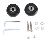 Nihcora Juego de 2 Ruedas de Repuesto para Maletas de Equipaje de 50X24 Mm, Ruedas Giratorias de PU, Kits de ReparacióN de Rodamientos de Acero Al Carbono