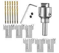 Nihcora Juego de Brocas para Anillo de 13 Piezas, Broca para Anillo de Madera, Broca para Hacer Anillos de Madera, Broca para Cuentas de Madera de Acero para Hacer Anillos DIY, JoyeríA