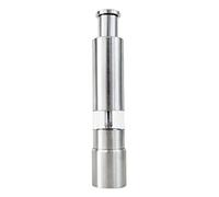 Nihcora Molinillo de Sal y Pimienta BotóN Pulsador Plateado de Acero Inoxidable para Cocinar Molinillo de Pimienta PortáTil