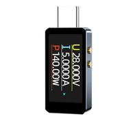 Nihcora Nuevo probador portátil USB tipo C con indicador de voltaje y corriente en tiempo real Para analizar el rendimiento de la batería