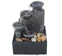 Nihcora Oficina en Casa Escritorio Fuente PequeñA Adornos de Agua Que Fluye de la Suerte DecoracióN del Paisaje Regalos Artesanales