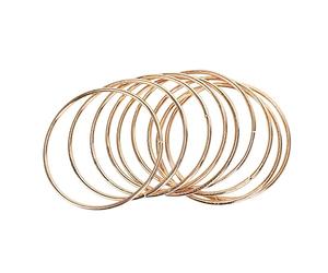 Nihcora Paquete de 10 Anillos de Metal Dorados de 3 Pulgadas para AtrapasueñOs y Aros de Macramé para AtrapasueñOs y Manualidades