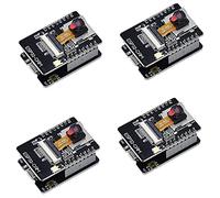 Nihcora Paquete de 4 Tarjetas ESP32-CAM WiFi Bluetooth ESP32-CAM-MB Micro-USB una Puerto Serie CH340G con MóDulo de CáMara OV2640 de 2MP